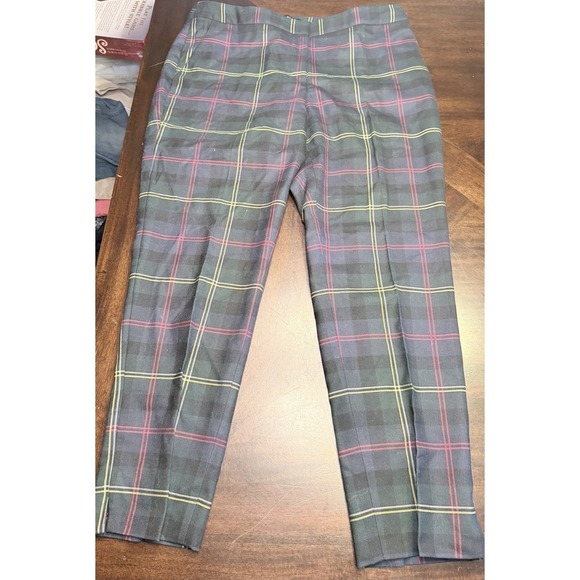Talbots Pants - Talbots 10P Plaid Hampshire Ankle Pants Wool Blend academia Preppy